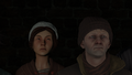 Townsfolk watching the Inquisitor's arrival