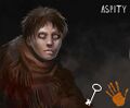 Aspity's card portrait in the Pathologic tabletop game