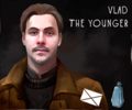 Vlad's card portrait in the Pathologic tabletop game