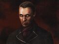 Alexander's card portrait in the Pathologic tabletop game