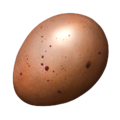 A variation of the egg, with no small crack on the flank.